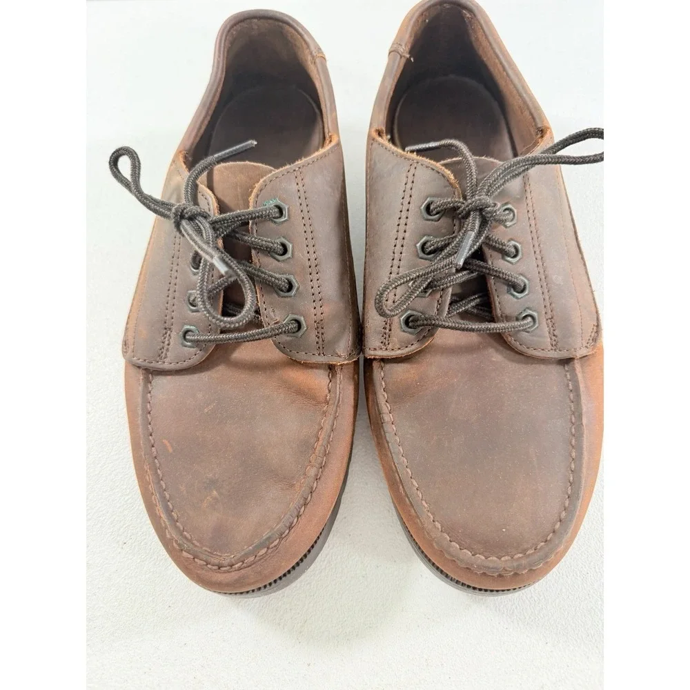 Vintage Eastland Falmouth Oxford Boat Shoes Mens 11.5 D Brown Leather Casual‎